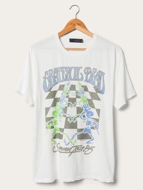NWT Junk Food Clothing Grateful Dead Checkers Tee Size Medium